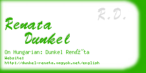 renata dunkel business card